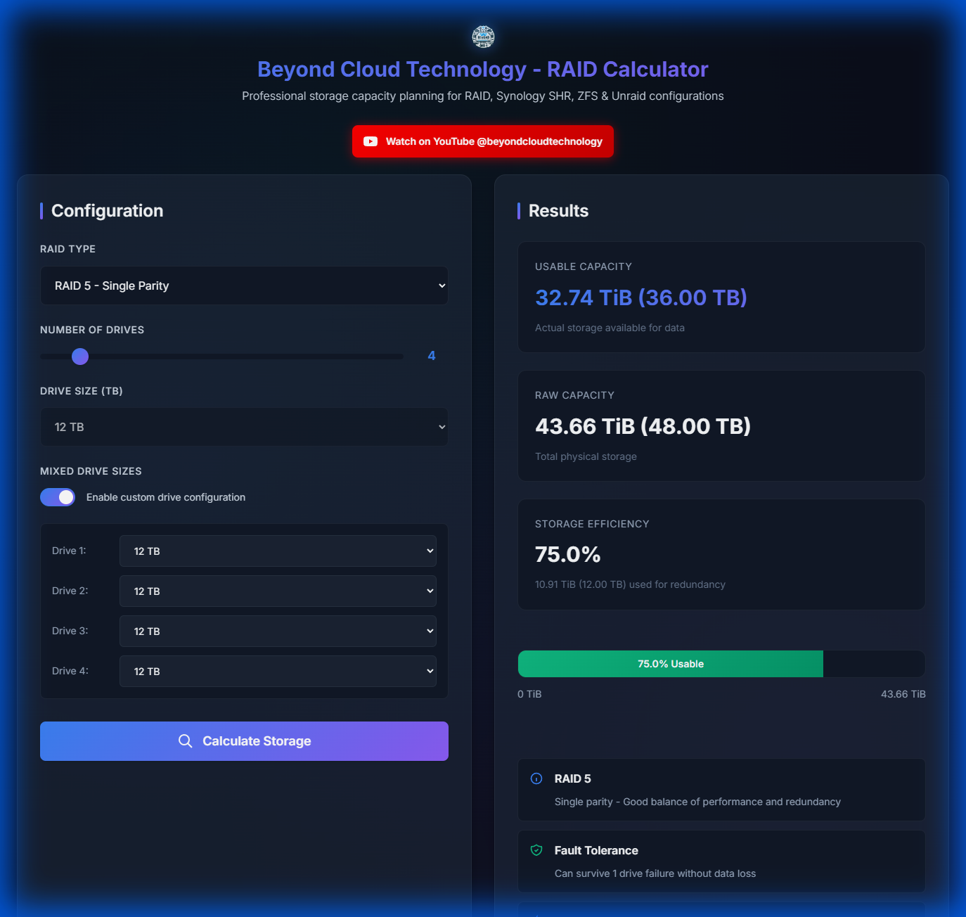 Mixed Drive Configuration