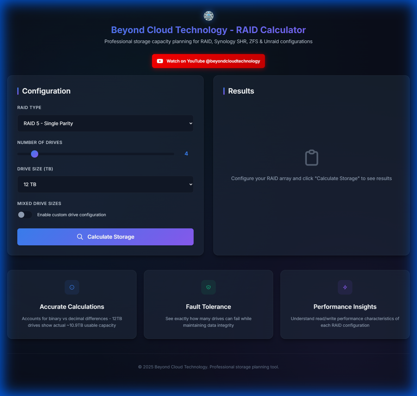 Advanced RAID Calculator