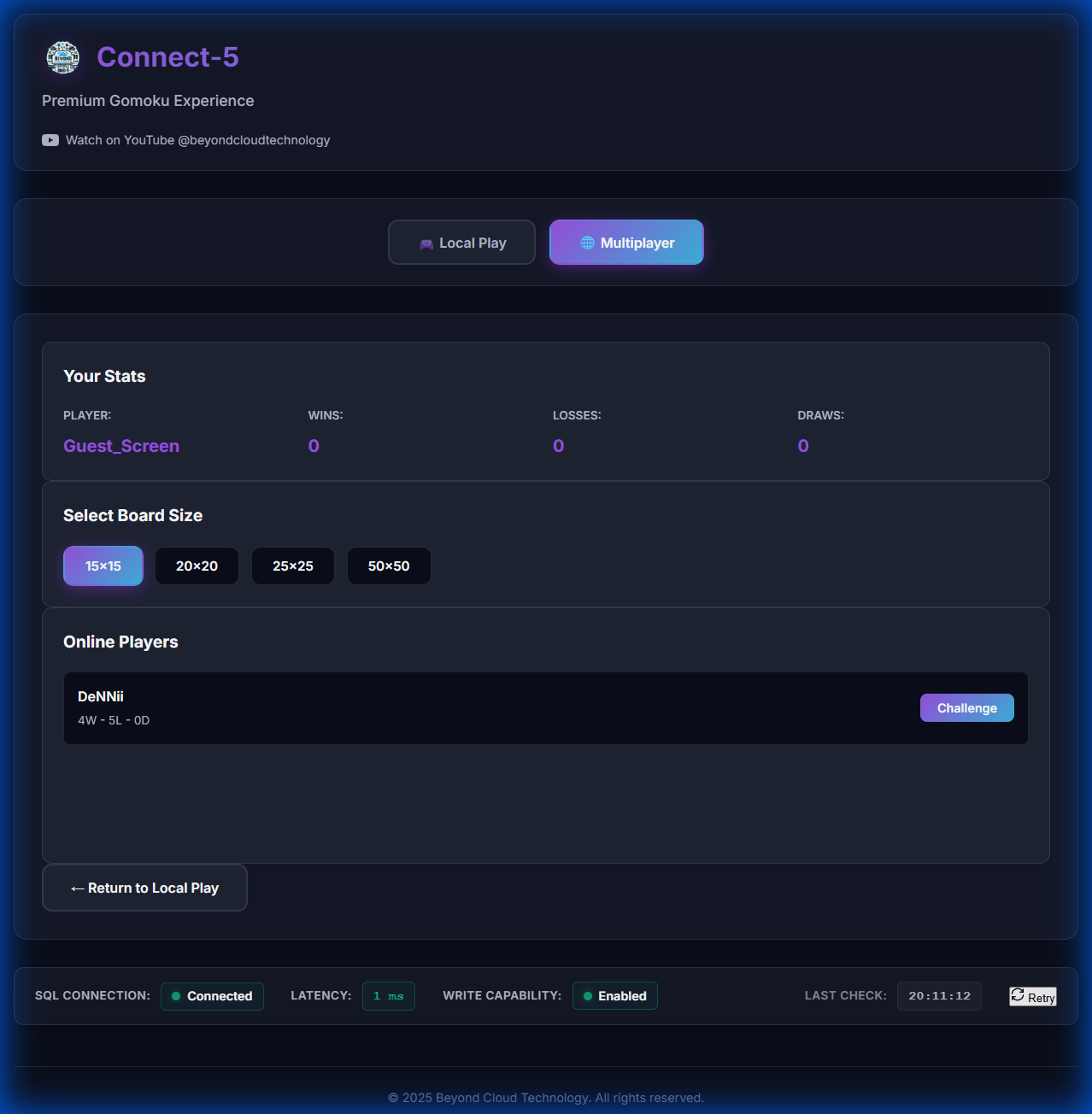 Multiplayer Lobby