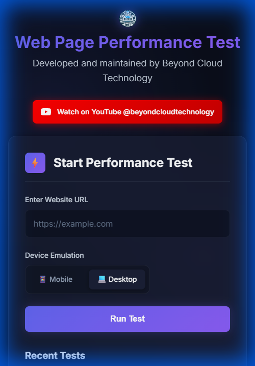 Mobile Dashboard View