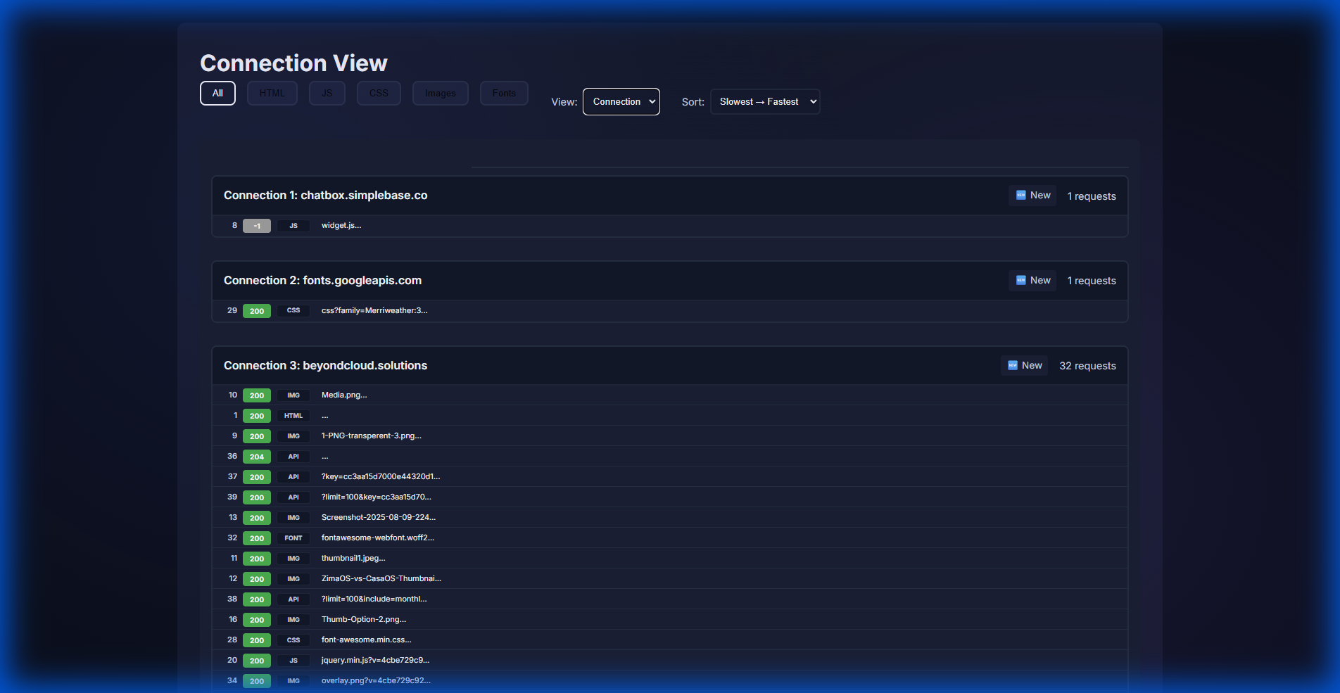 Connection View